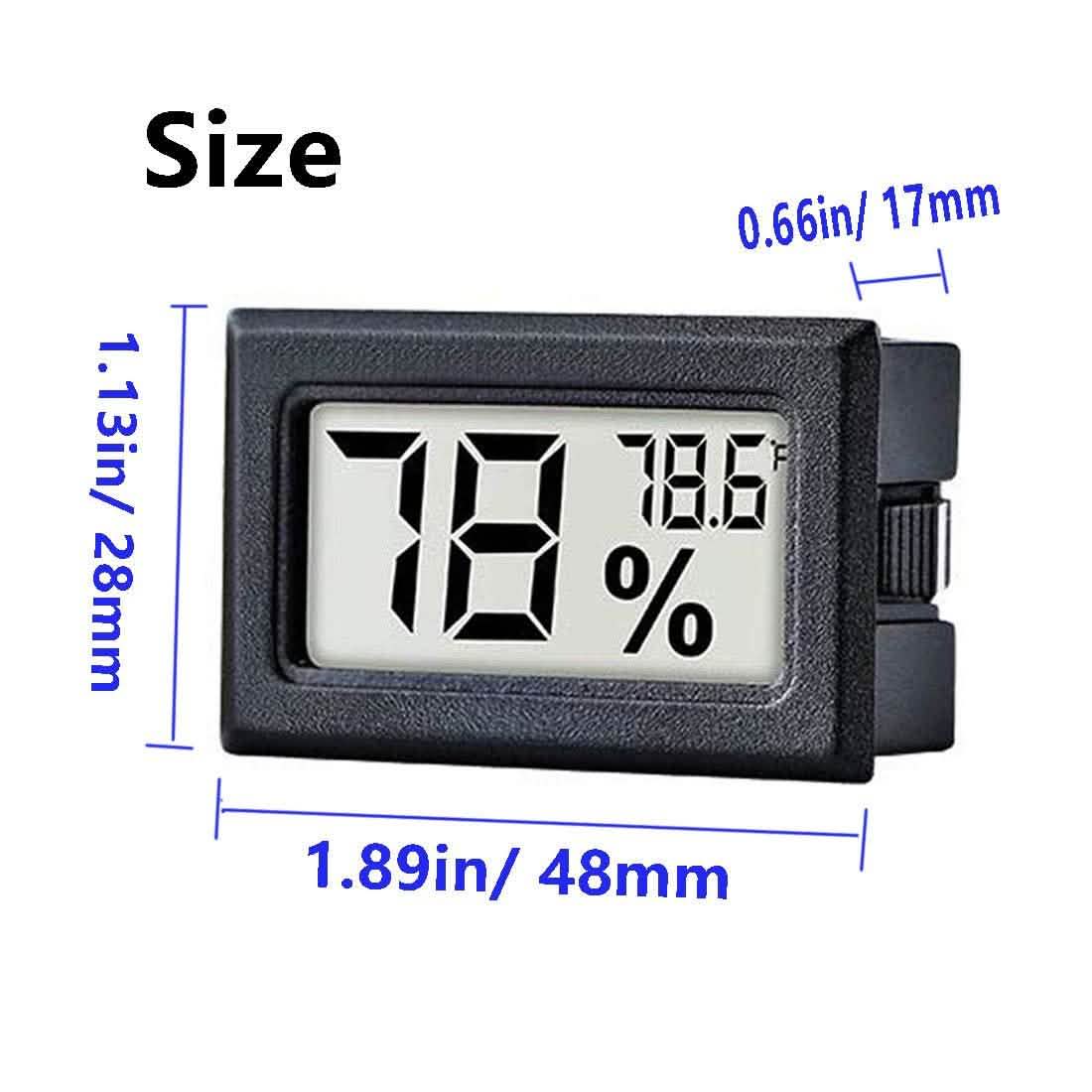 2-Pack: Mini Digital Hygrometer Gauge Indoor Thermometer Household Appliances - Tophatter Daily Deals