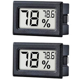 2-Pack: Mini Digital Hygrometer Gauge Indoor Thermometer Household Appliances - Tophatter Daily Deals