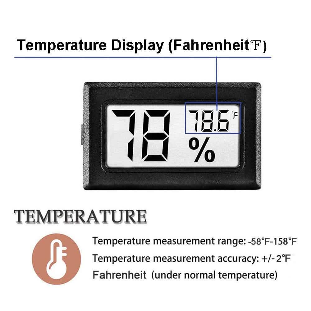 2-Pack: Mini Digital Hygrometer Gauge Indoor Thermometer Household Appliances - Tophatter Daily Deals