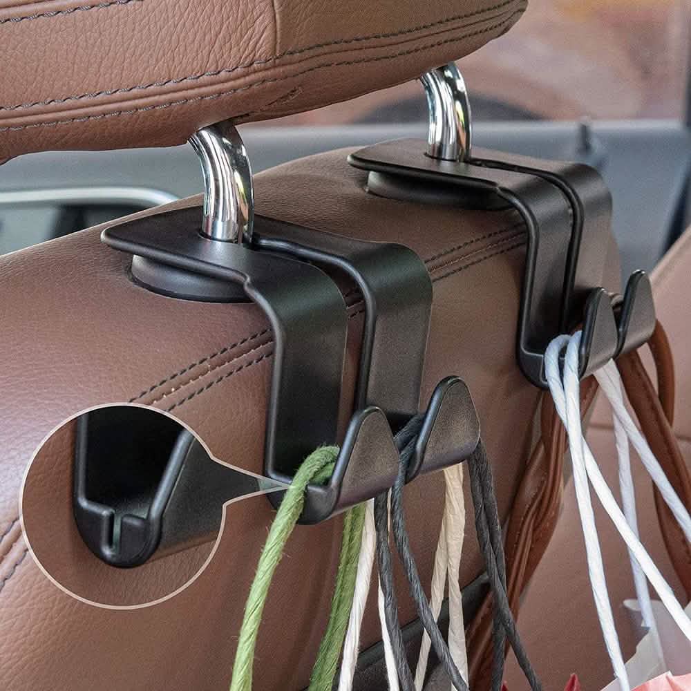 2 Pack: Multi-functional Vehicle Back Seat Hook Automotive - Tophatter Daily Deals