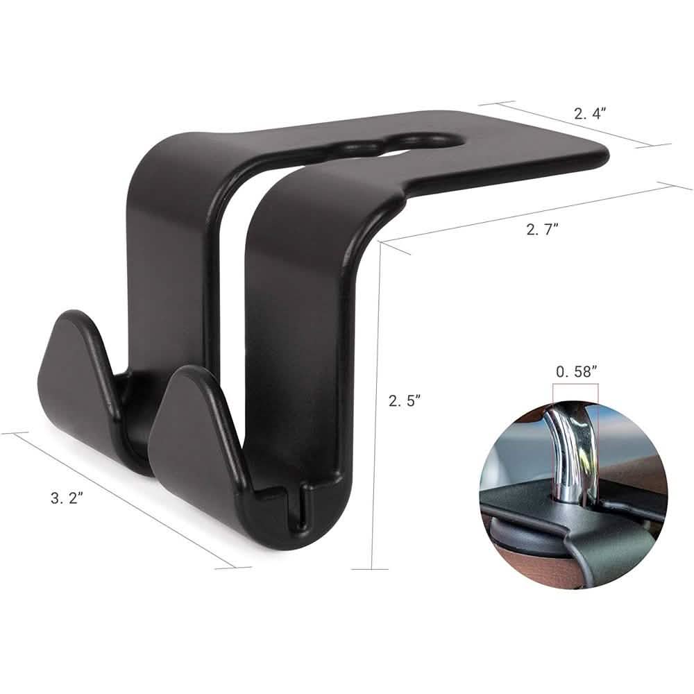 2 Pack: Multi-functional Vehicle Back Seat Hook Automotive - Tophatter Daily Deals