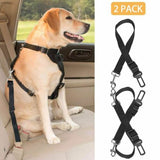2-Pack: Multipurpose Pet Safety Vehicle Seat Belt Pet Supplies - Tophatter Daily Deals