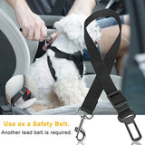2-Pack: Multipurpose Pet Safety Vehicle Seat Belt Pet Supplies - Tophatter Daily Deals
