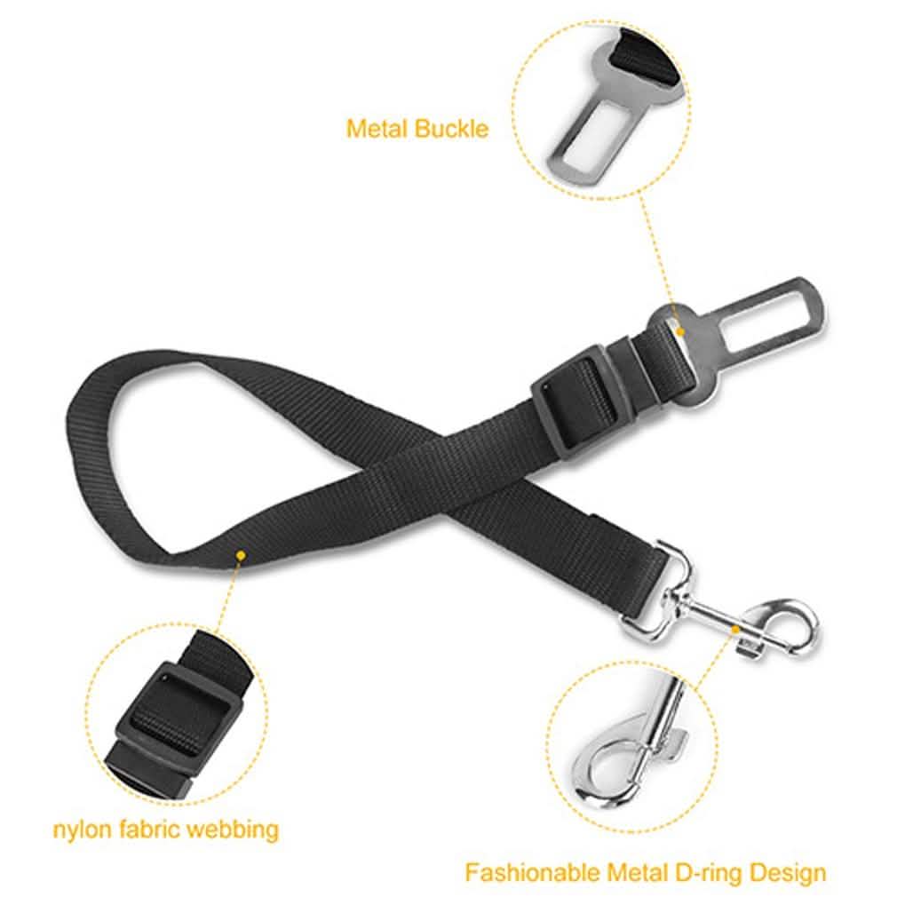 2-Pack: Multipurpose Pet Safety Vehicle Seat Belt Pet Supplies - Tophatter Daily Deals