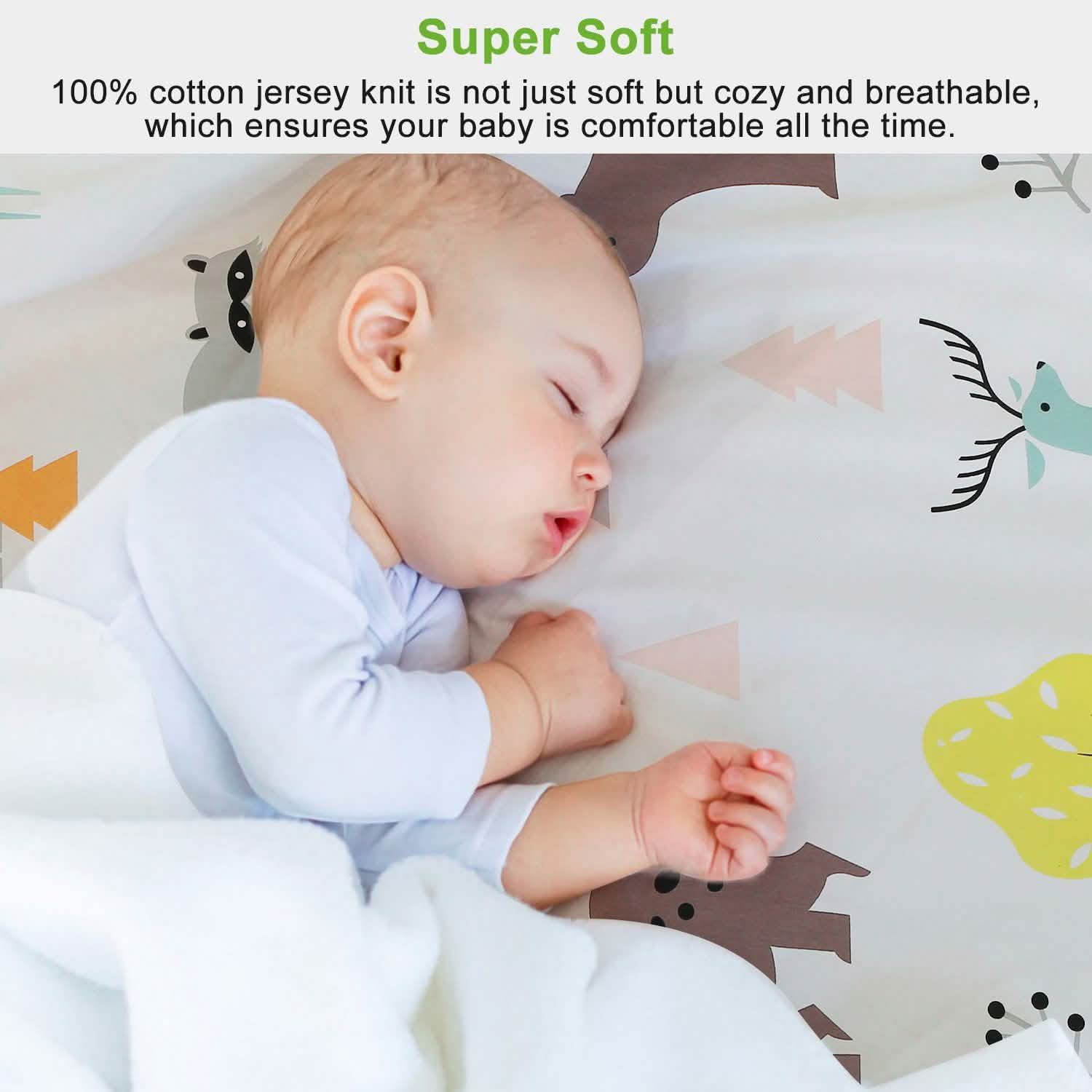 2-Pack: Pack N Play Portable Crib Sheet Baby Gear - Tophatter Daily Deals