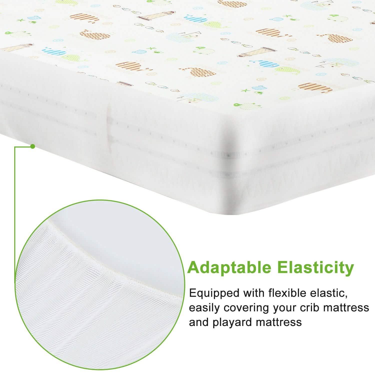 2-Pack: Pack N Play Portable Crib Sheet Baby Gear - Tophatter Daily Deals