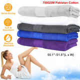 2-Pack: Pakistan Cotton Bath Towel Bath - Tophatter Daily Deals