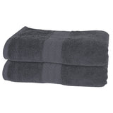 2-Pack: Pakistan Cotton Bath Towel Gray Bath - Tophatter Daily Deals
