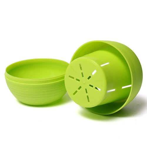 2-Pack: Plastic Plant Flower Pots Garden & Patio - Tophatter Daily Deals