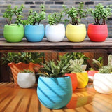 2-Pack: Plastic Plant Flower Pots Garden & Patio - Tophatter Daily Deals