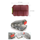 2-Pack: Portable Weekly Travel Pill Organizer Case Health & Wellness - Tophatter Daily Deals