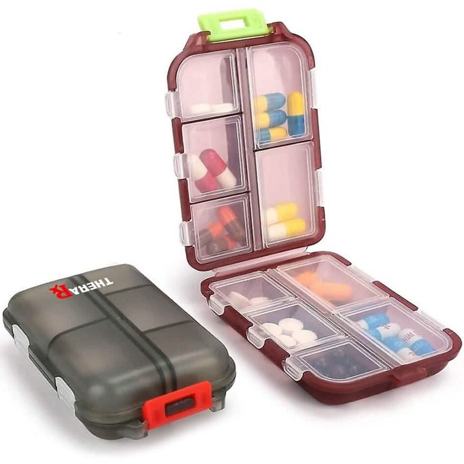 2-Pack: Portable Weekly Travel Pill Organizer Case Health & Wellness - Tophatter Daily Deals