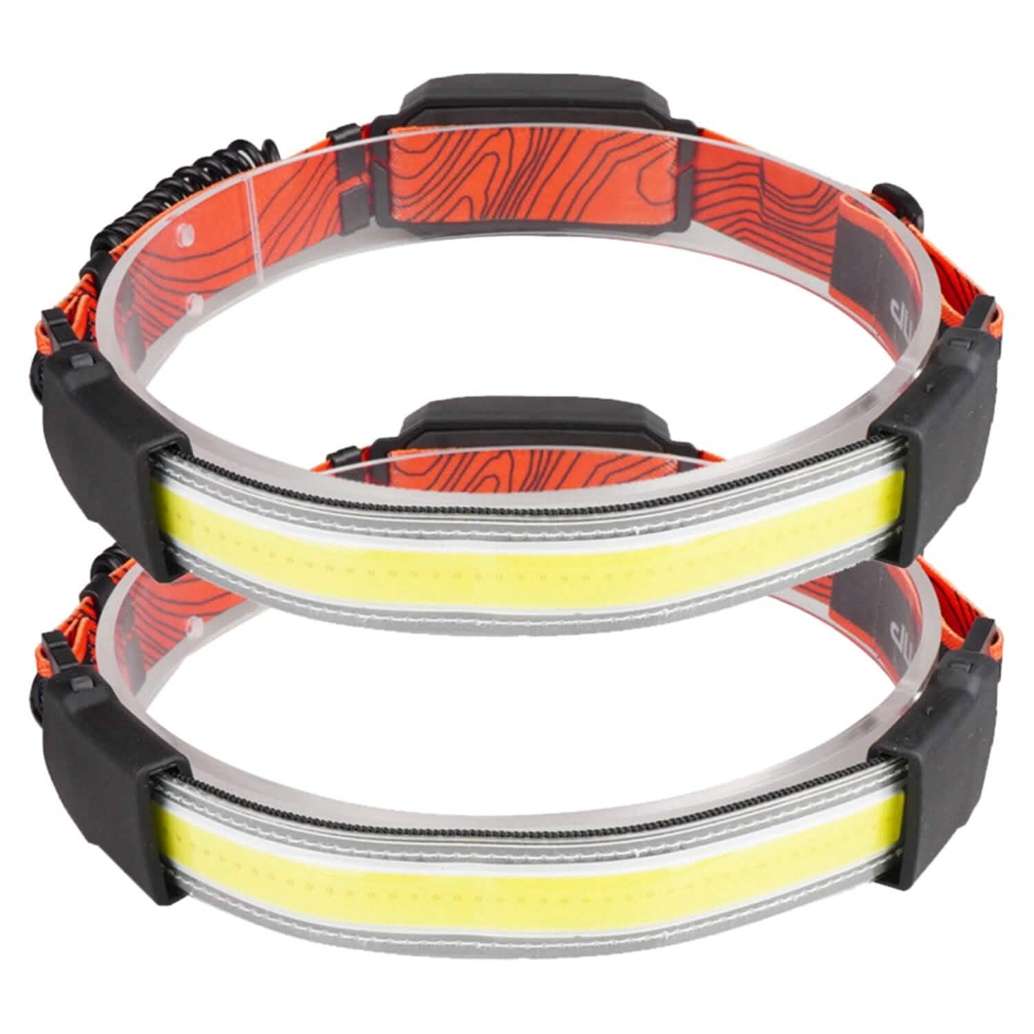 2-Pack: Rechargeable Headlamp 3 Light Modes Hand-Free Outdoor Recreation - Tophatter Daily Deals
