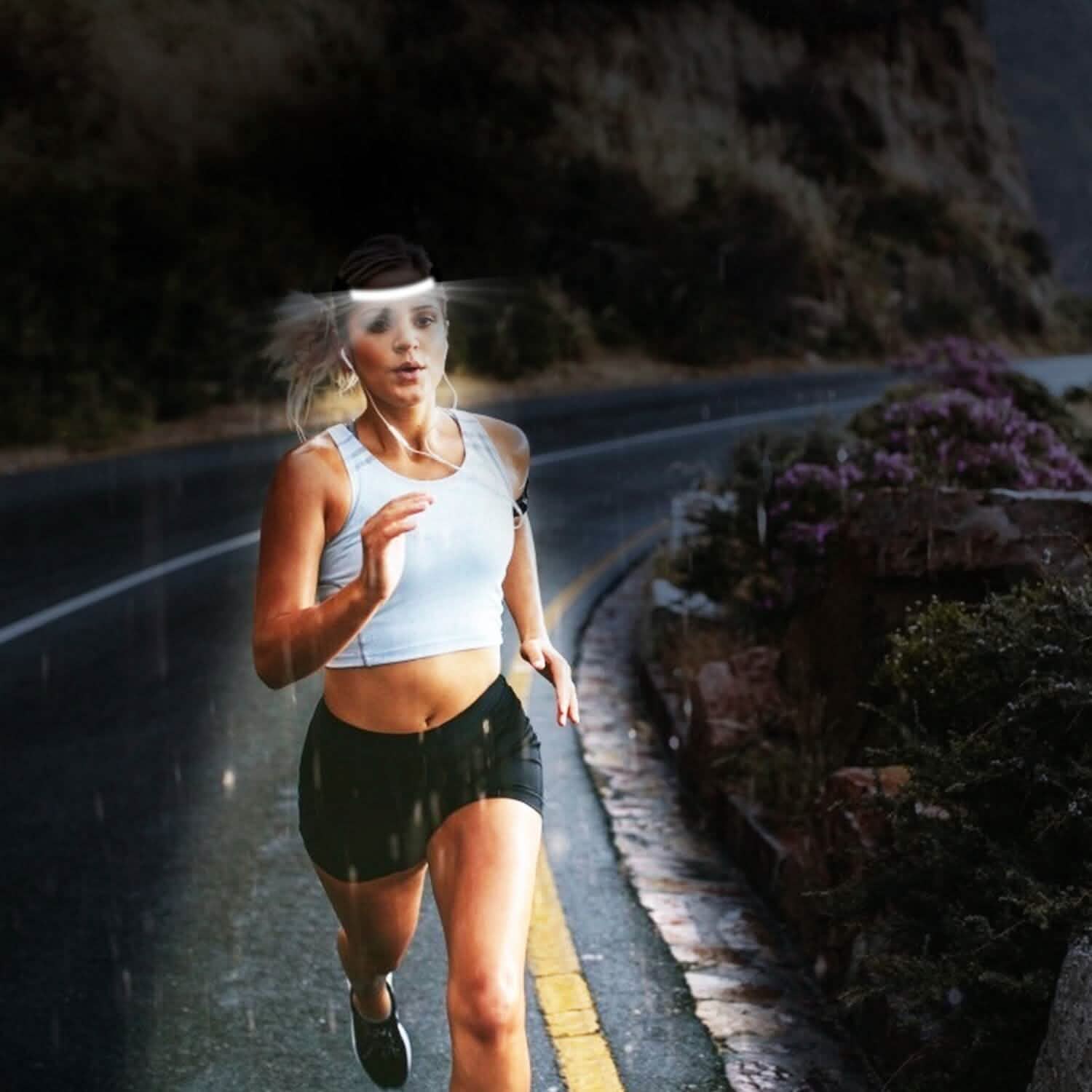 2-Pack: Rechargeable Headlamp 3 Light Modes Hand-Free Outdoor Recreation - Tophatter Daily Deals