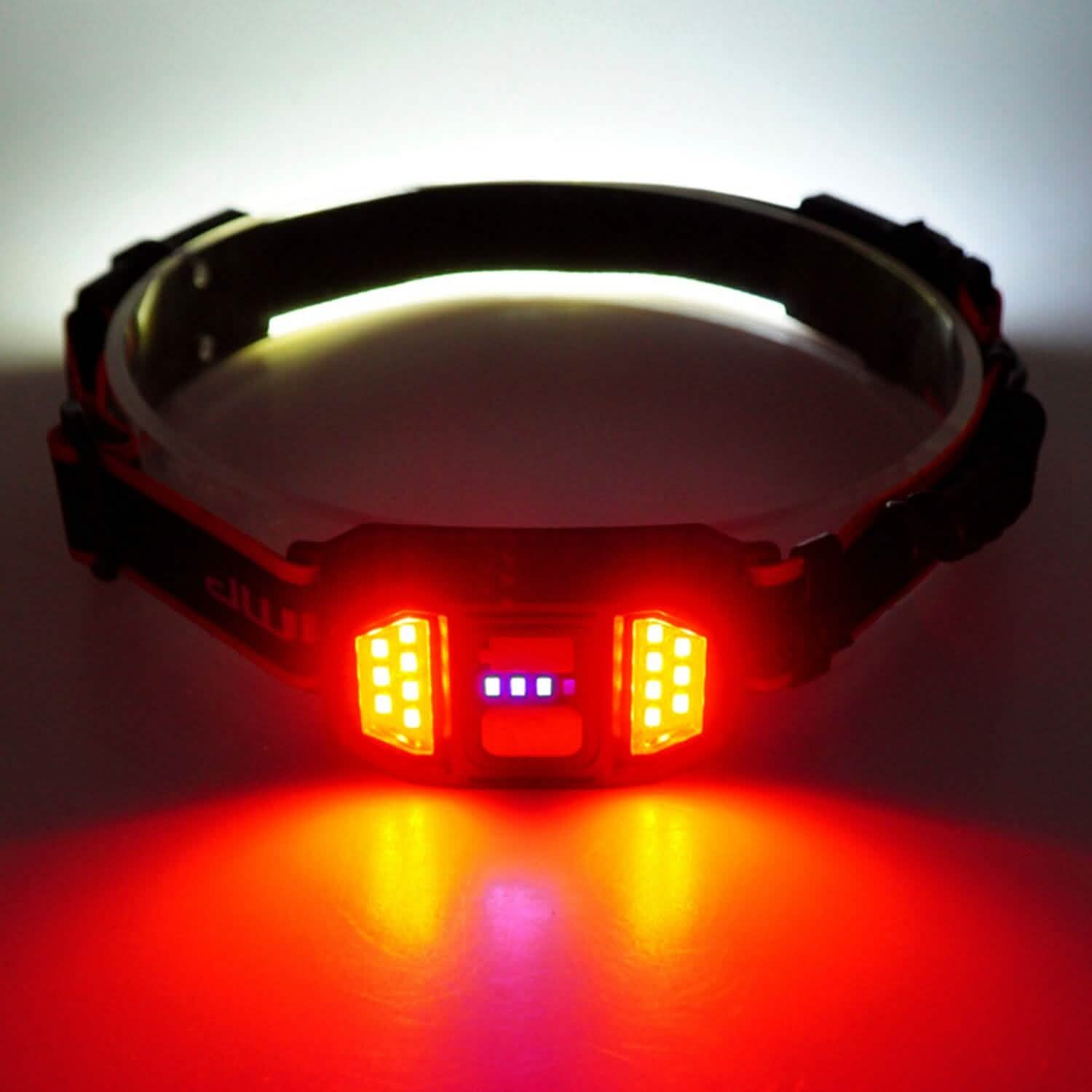 2-Pack: Rechargeable Headlamp 3 Light Modes Hand-Free Outdoor Recreation - Tophatter Daily Deals