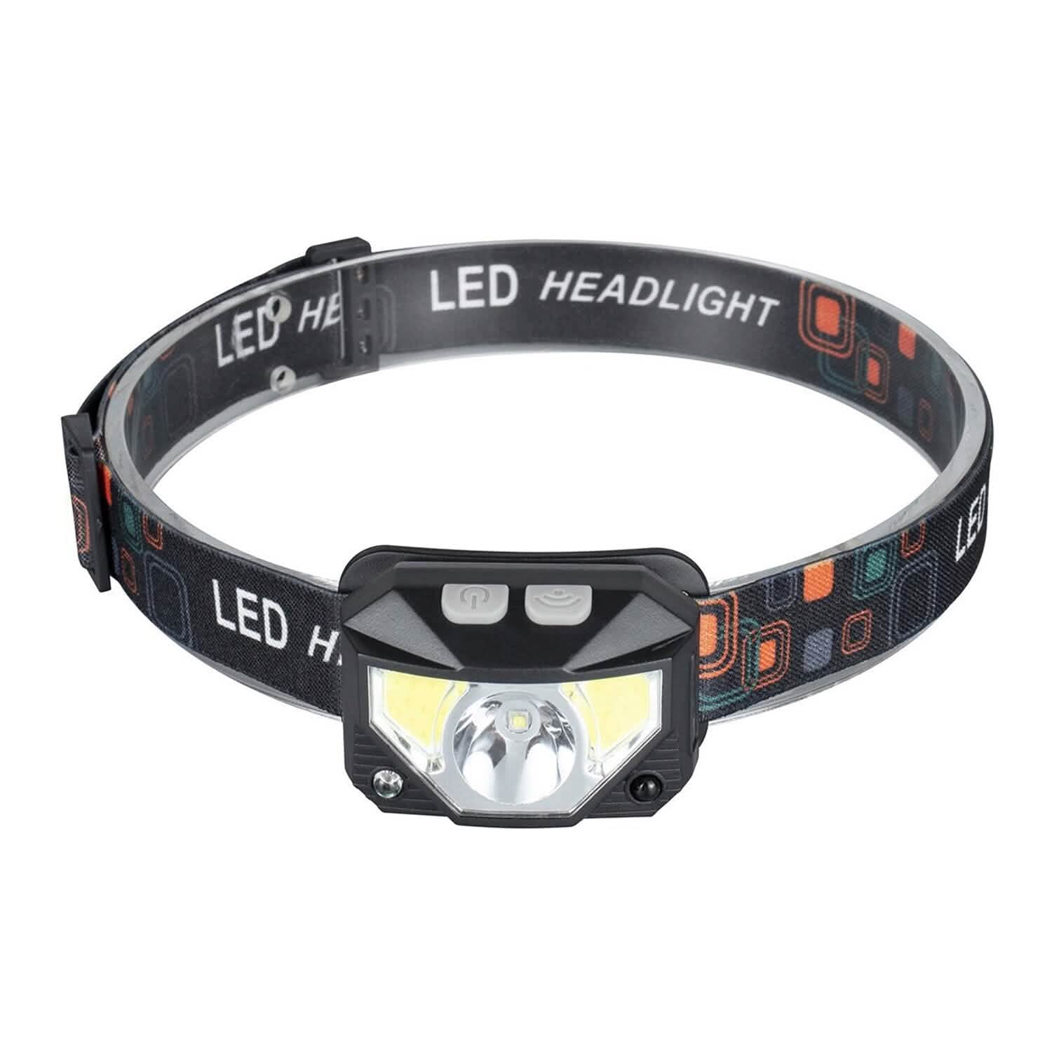 2-Pack: Rechargeable Motion Sensor Headlamp 6 Light Modes Headlight Outdoor Recreation - Tophatter Daily Deals