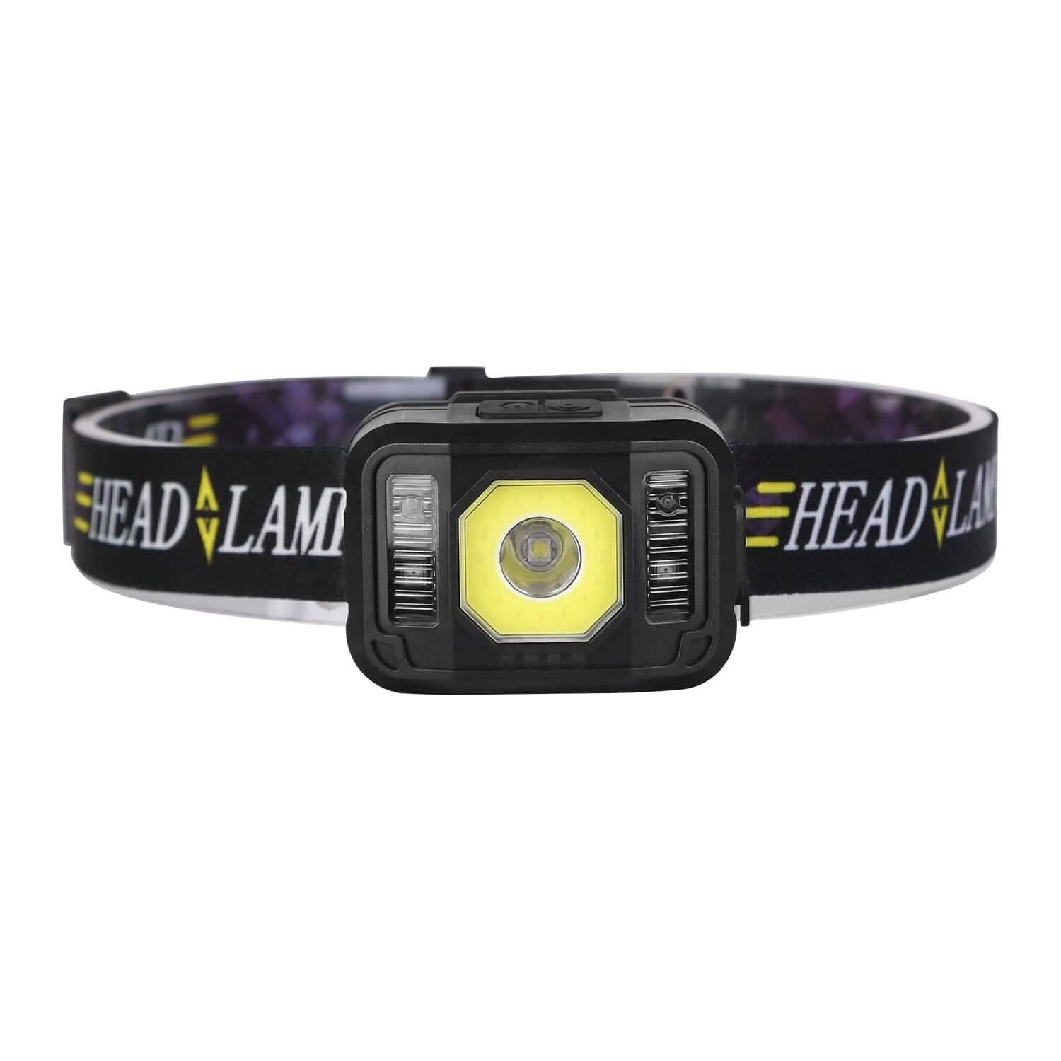 2-Pack: Rechargeable Motion Sensor Headlamp 6 Light Modes Outdoor Recreation - Tophatter Daily Deals