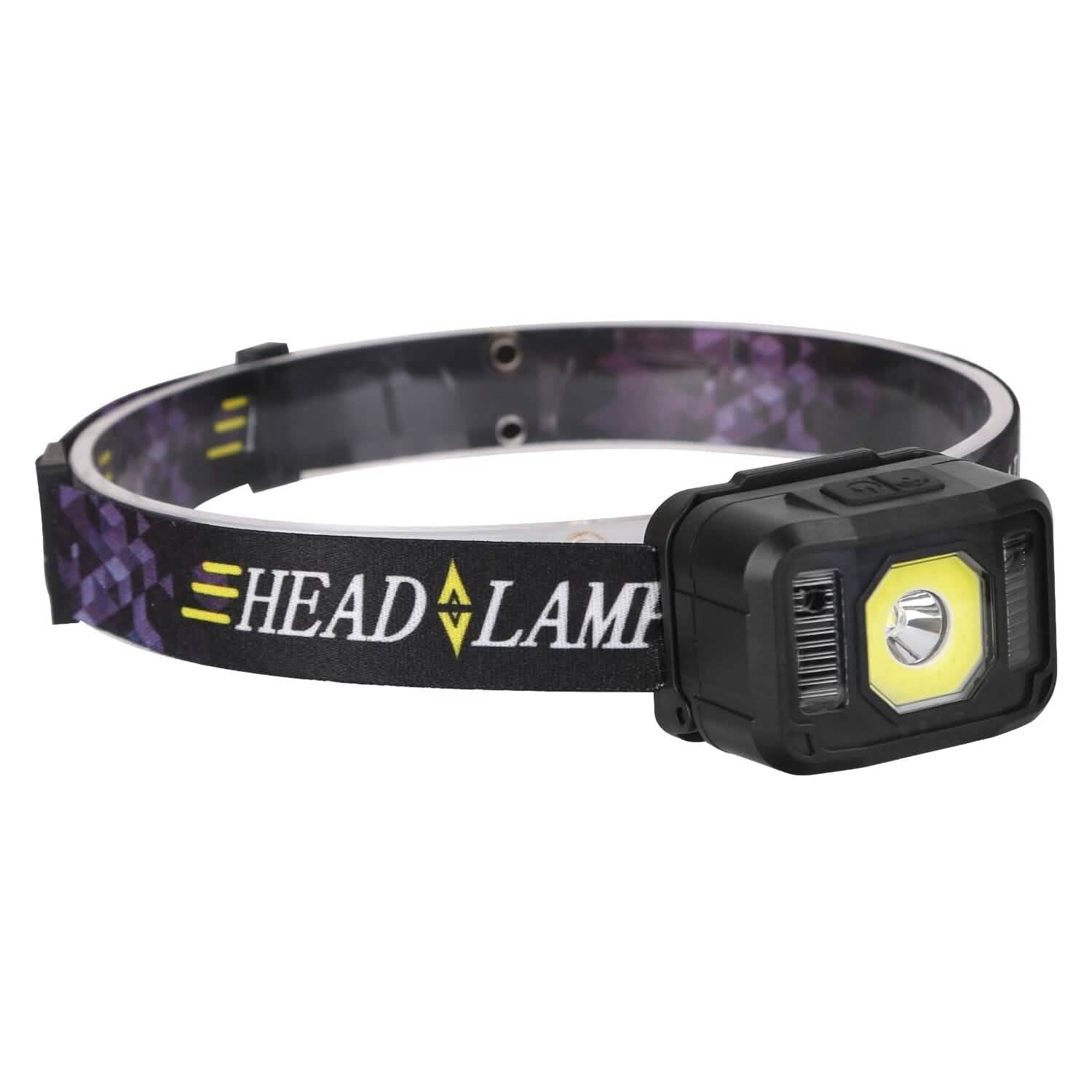 2-Pack: Rechargeable Motion Sensor Headlamp 6 Light Modes Outdoor Recreation - Tophatter Daily Deals