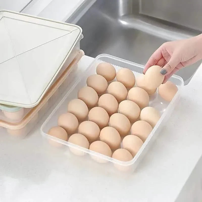 2-Pack: Refrigerator Egg Box Food Preservation Kitchen Storage - Tophatter Daily Deals