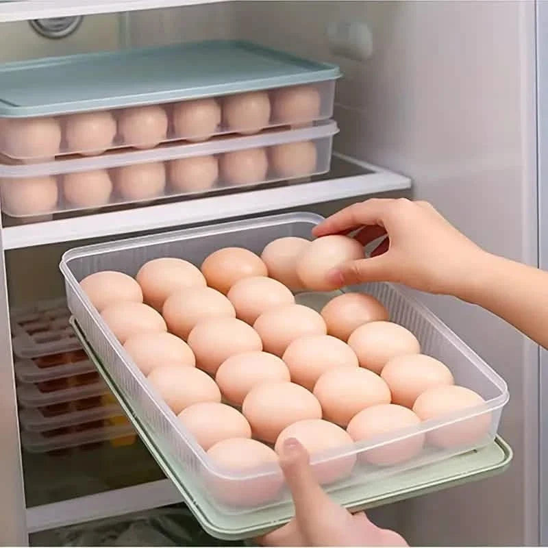 2-Pack: Refrigerator Egg Box Food Preservation Kitchen Storage - Tophatter Daily Deals