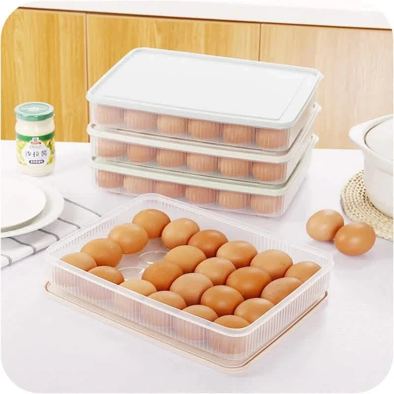 2-Pack: Refrigerator Egg Box Food Preservation Kitchen Storage - Tophatter Daily Deals