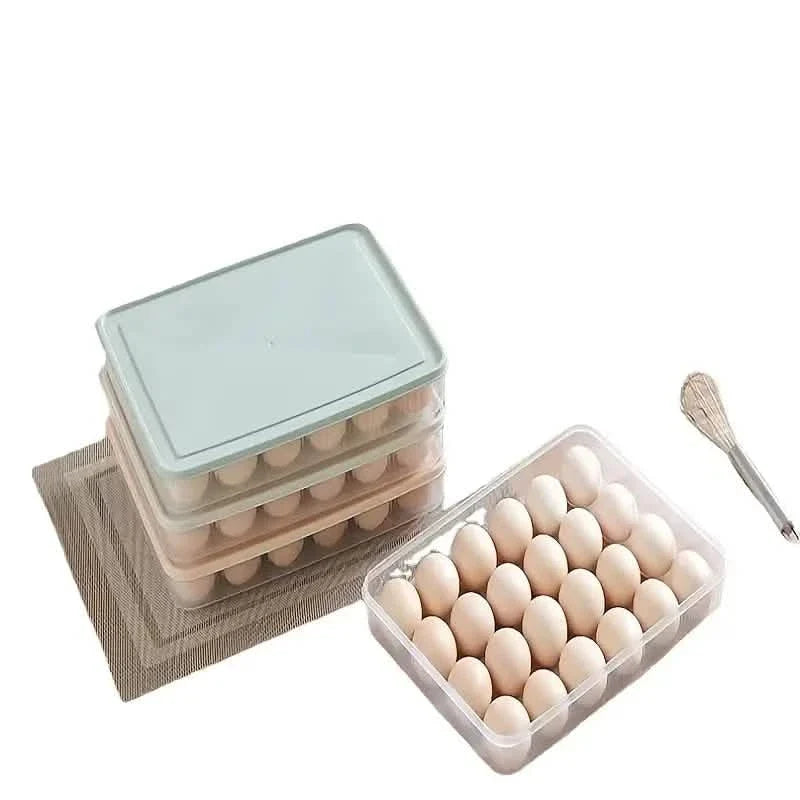 2-Pack: Refrigerator Egg Box Food Preservation Kitchen Storage - Tophatter Daily Deals