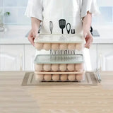 2-Pack: Refrigerator Egg Box Food Preservation Kitchen Storage - Tophatter Daily Deals