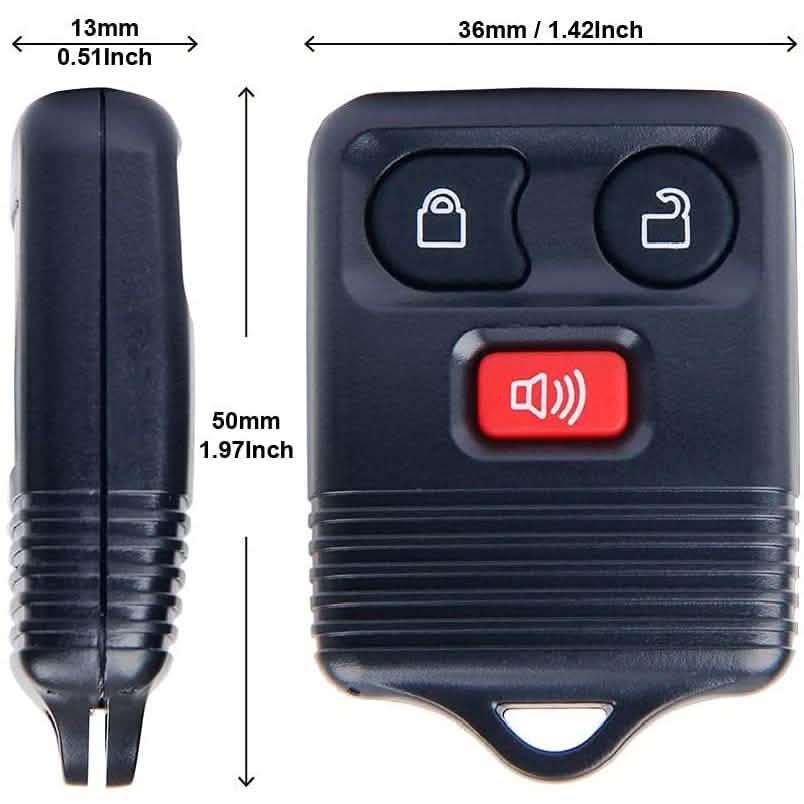 2-Pack: Replacement Keyless Entry Remote Key Fob Clicker Transmitter Automotive - Tophatter Daily Deals