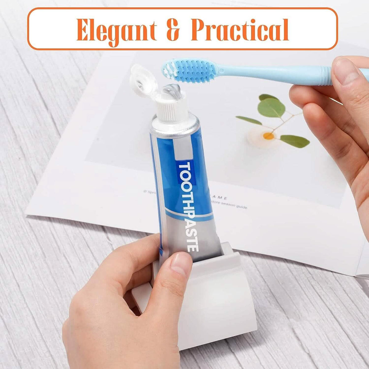2-Pack: Rolling Tube Toothpaste Squeezer Dispenser Bath - Tophatter Daily Deals