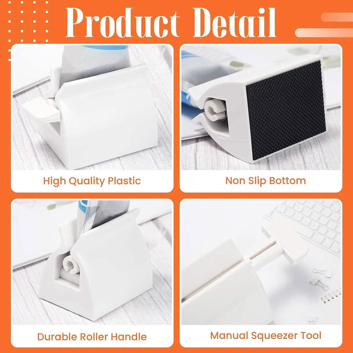 2-Pack: Rolling Tube Toothpaste Squeezer Dispenser Bath - Tophatter Daily Deals