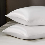 2-Pack: Satin Pillowcases with Envelope Closure Bedding - Tophatter Daily Deals