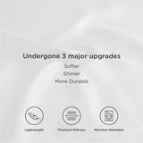 2-Pack: Satin Pillowcases with Envelope Closure Bedding - Tophatter Daily Deals