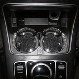 2-Pack: Shimmering Diamond Car Cup Mats Black Automotive - Tophatter Daily Deals