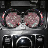 2-Pack: Shimmering Diamond Car Cup Mats Multicolor Automotive - Tophatter Daily Deals