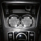 2-Pack: Shimmering Diamond Car Cup Mats White Automotive - Tophatter Daily Deals