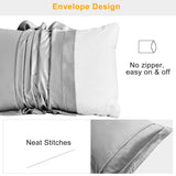 2-Pack: Soft Silky Satin Pillow Case Bedding - Tophatter Daily Deals