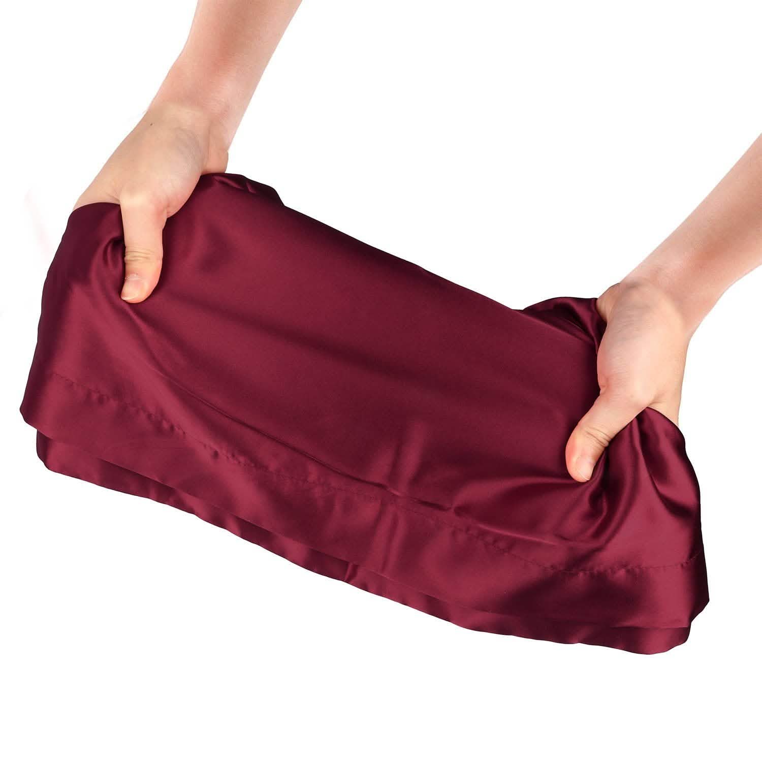 2-Pack: Soft Silky Satin Pillow Case Bedding - Tophatter Daily Deals