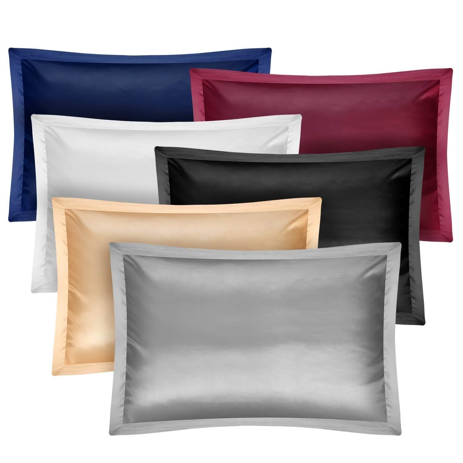 2-Pack: Soft Silky Satin Pillow Case Bedding - Tophatter Daily Deals