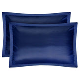 2-Pack: Soft Silky Satin Pillow Case Navy Bedding - Tophatter Daily Deals