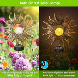 2-Pack: Solar Powered Glass Globe Stake Lamp Outdoor Lighting - Tophatter Daily Deals