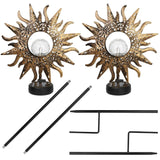 2-Pack: Solar Powered Glass Globe Stake Lamp Outdoor Lighting - Tophatter Daily Deals