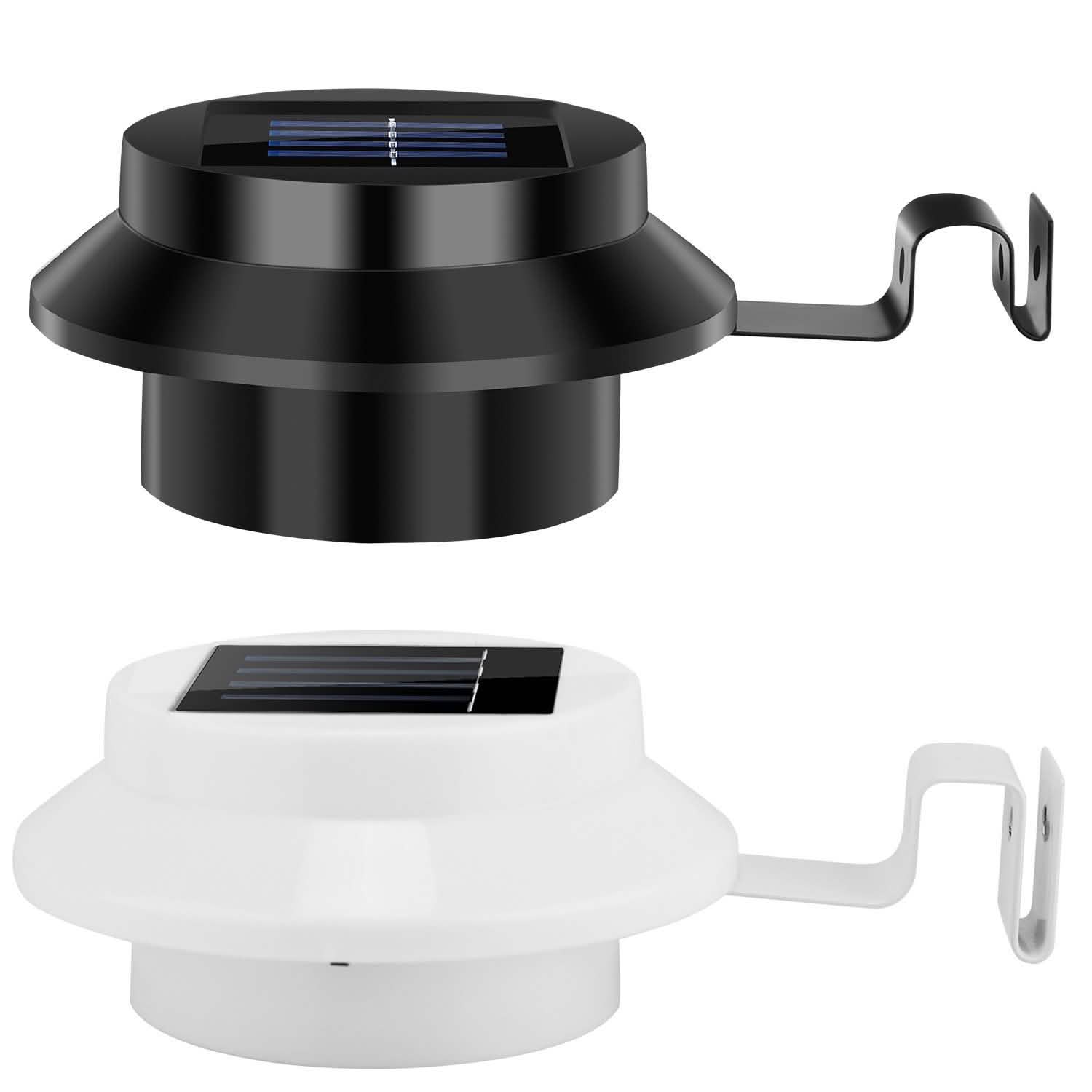 2-Pack: Solar Powered Gutter Lights Outdoor Lighting - Tophatter Daily Deals