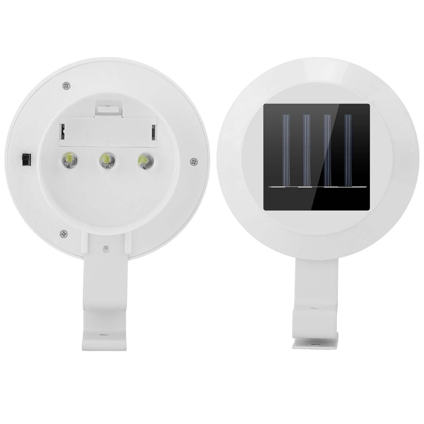 2-Pack: Solar Powered Gutter Lights Outdoor Lighting - Tophatter Daily Deals