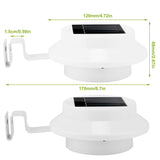 2-Pack: Solar Powered Gutter Lights Outdoor Lighting - Tophatter Daily Deals