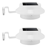 2-Pack: Solar Powered Gutter Lights White Outdoor Lighting - Tophatter Daily Deals
