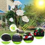 2-Pack: Solar Powered Rose Flower LED Decorative Lamp Outdoor Lighting - Tophatter Daily Deals