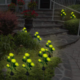 2-Pack: Solar Powered Rose Flower LED Decorative Lamp Outdoor Lighting - Tophatter Daily Deals