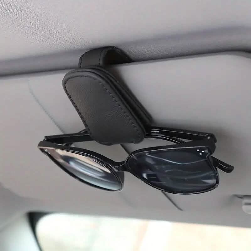 2-Pack: Sunglasses Holders for Car Visor Black Automotive - Tophatter Daily Deals