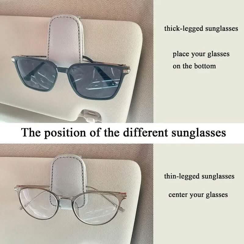 2-Pack: Sunglasses Holders for Car Visor Automotive - Tophatter Daily Deals