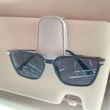 2-Pack: Sunglasses Holders for Car Visor Gray Automotive - Tophatter Daily Deals